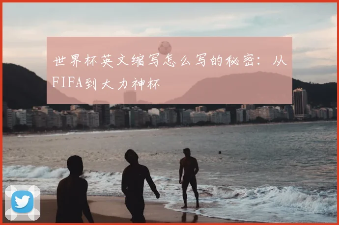 世界杯英文缩写怎么写的秘密：从FIFA到大力神杯