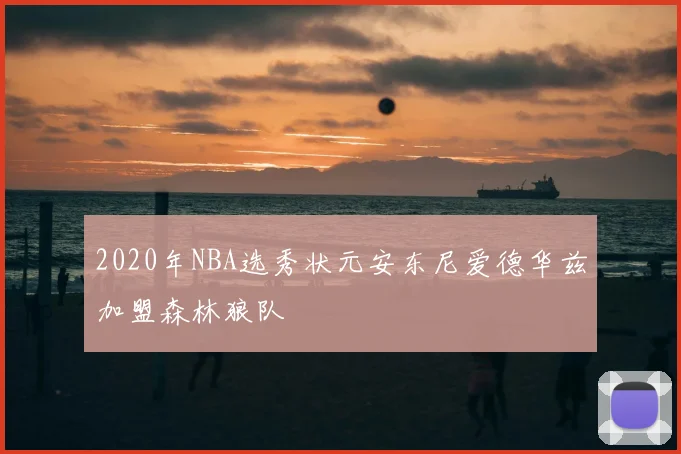 2020年NBA选秀状元安东尼爱德华兹加盟森林狼队