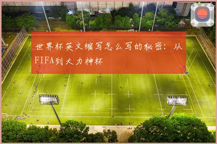 世界杯英文缩写怎么写的秘密：从FIFA到大力神杯